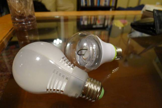 Cree bulb left, GE Link right